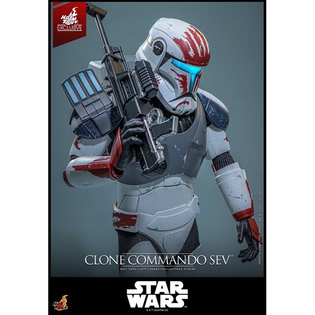 Star Wars: The Clone Wars Television Masterpiece Clone Commando Sev (Hot Toys Exclusive) Action Figure 30cm