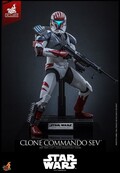 Star Wars: The Clone Wars Television Masterpiece Clone Commando Sev (Hot Toys Exclusive) Action Figure 30cm