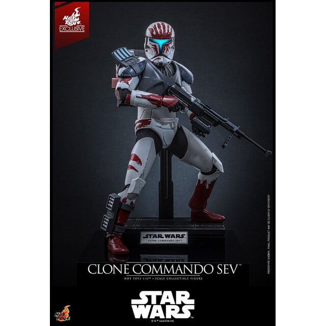 Star Wars: The Clone Wars Television Masterpiece Clone Commando Sev (Hot Toys Exclusive) Action Figure 30cm