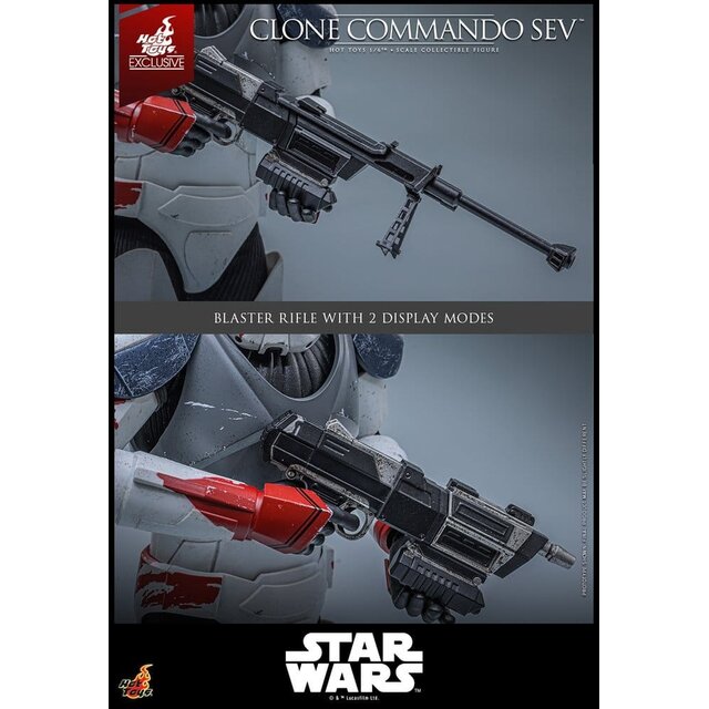 Star Wars: The Clone Wars Television Masterpiece Clone Commando Sev (Hot Toys Exclusive) Action Figure 30cm