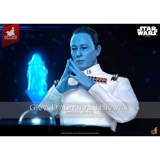 Star Wars: Rebels Television Masterpiece Grand Admiral Thrawn (Imperial Armor) Hot Toys Exclusive Action Figure 32cm