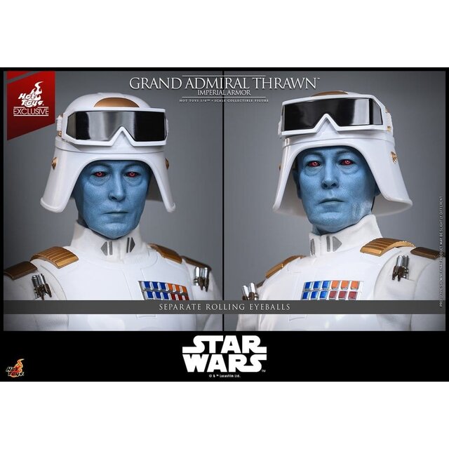 Star Wars: Rebels Television Masterpiece Grand Admiral Thrawn (Imperial Armor) Hot Toys Exclusive Action Figure 32cm