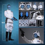 Star Wars: Rebels Television Masterpiece Grand Admiral Thrawn (Imperial Armor) Hot Toys Exclusive Action Figure 32cm