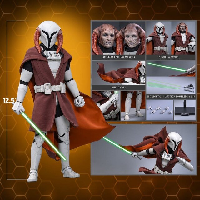 Star Wars: The Clone Wars Television Masterpiece Saesee Tiin (Clone Armor) (Hot Toys Exclusive) Action Figure 32cm