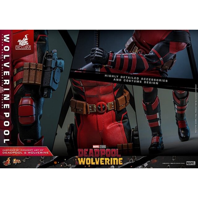 Deadpool & Wolverine Movie Masterpiece Action Figure 1/6 Wolverinepool Hot Toys Exclusive 31cm