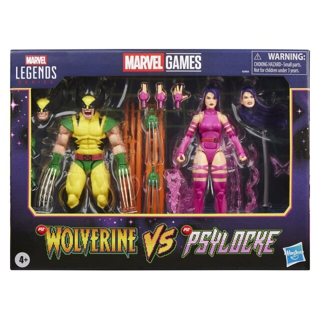 Marvel Legends Wolverine vs Psylocke Action Figures 15cm