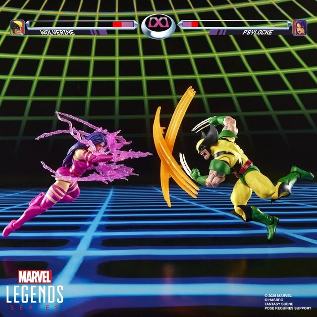 Marvel Legends Wolverine vs Psylocke Action Figures 15cm