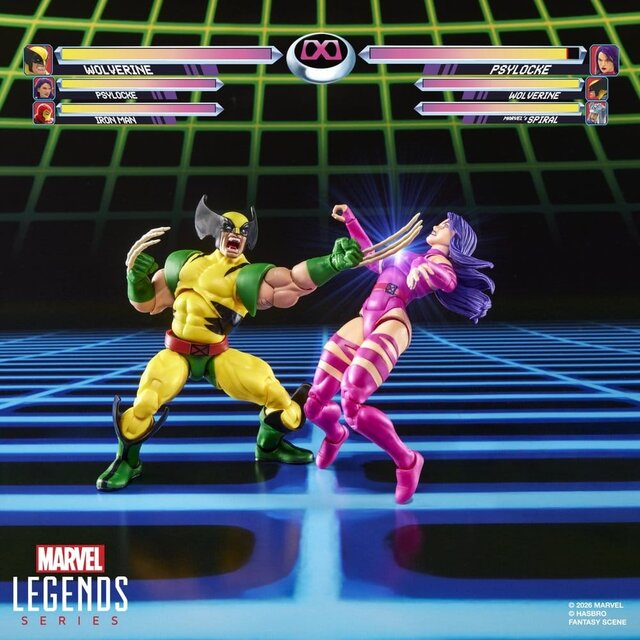 Marvel Legends Wolverine vs Psylocke Action Figures 15cm