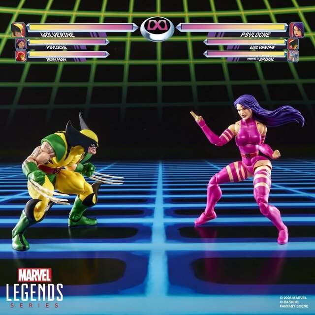 Marvel Legends Wolverine vs Psylocke Action Figures 15cm