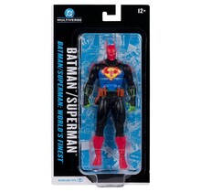 DC Multiverse Batman / Superman Fusion (World's Finest) Action Figure Blister Card 18cm