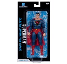 DC Multiverse Superman (Classic Animation 1940) Action Figure Blister Card 18cm