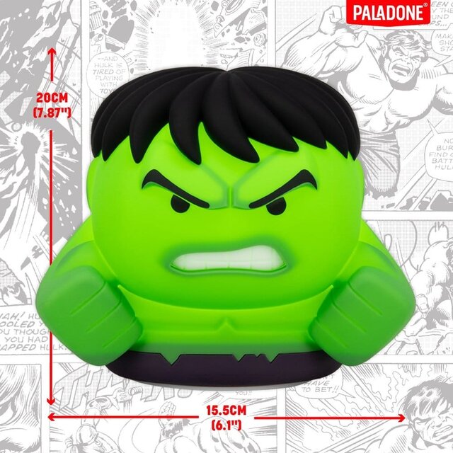 Marvel Squishy Glo Hulk Soft & Safe Silicone Light 15cm