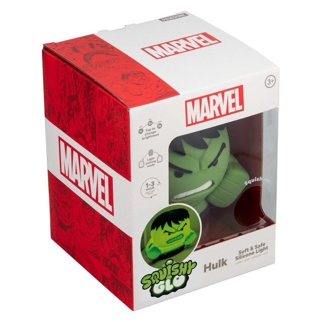 Marvel Squishy Glo Hulk Soft & Safe Silicone Light 15cm