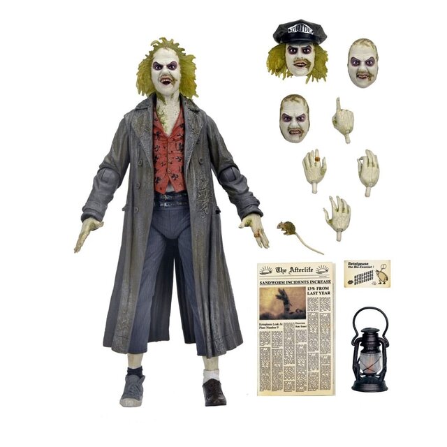 Beetlejuice 1988 Ultimate Action Figure Beetlejuice: Tour Guide The Bio-Exorcist 18cm