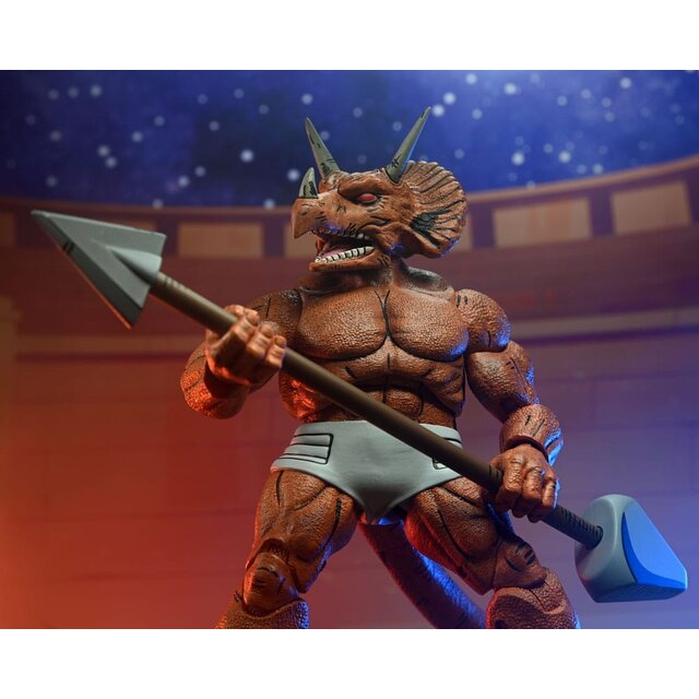 Teenage Mutant Ninja Turtles (Mirage Comics) Triceraton Gladiator Action Figure 21cm