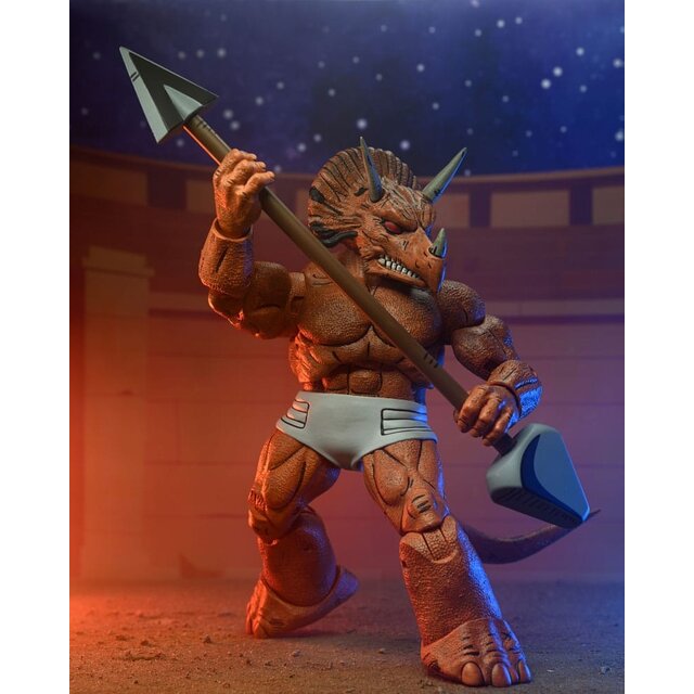 Teenage Mutant Ninja Turtles (Mirage Comics) Triceraton Gladiator Action Figure 21cm