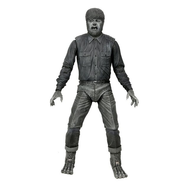 Universal Monsters Ultimate The Wolf Man (Black & White) Action Figure 18cm