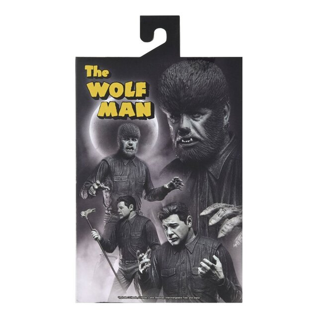 Universal Monsters Ultimate The Wolf Man (Black & White) Action Figure 18cm