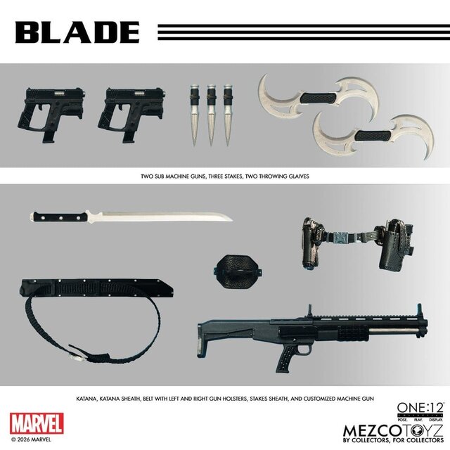 Marvel Comics One:12 Collective Blade Action Figure 17cm