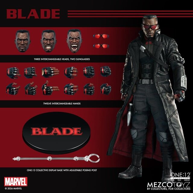 Marvel Comics One:12 Collective Blade Action Figure 17cm