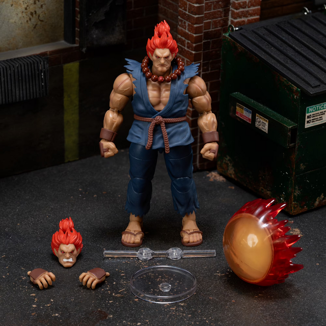Ultra Street Fighter II: The Final Challengers Akuma Deluxe Action Figure 15cm