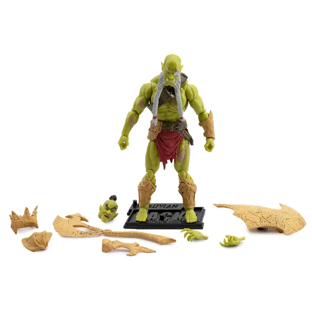 Vitruvian H.A.C.K.S. Action Figure Mighty Orc Sovran Bur'Zagi 11cm