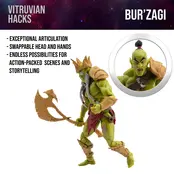 Vitruvian H.A.C.K.S. Action Figure Mighty Orc Sovran Bur'Zagi 11cm