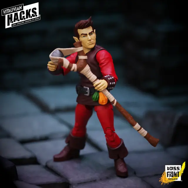 Vitruvian H.A.C.K.S. Action Figure Halfling Scout Dwynn Dellos 7,5cm