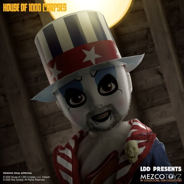House of 1000 Corpses LDD Presents Doll Captain Spaulding 25cm