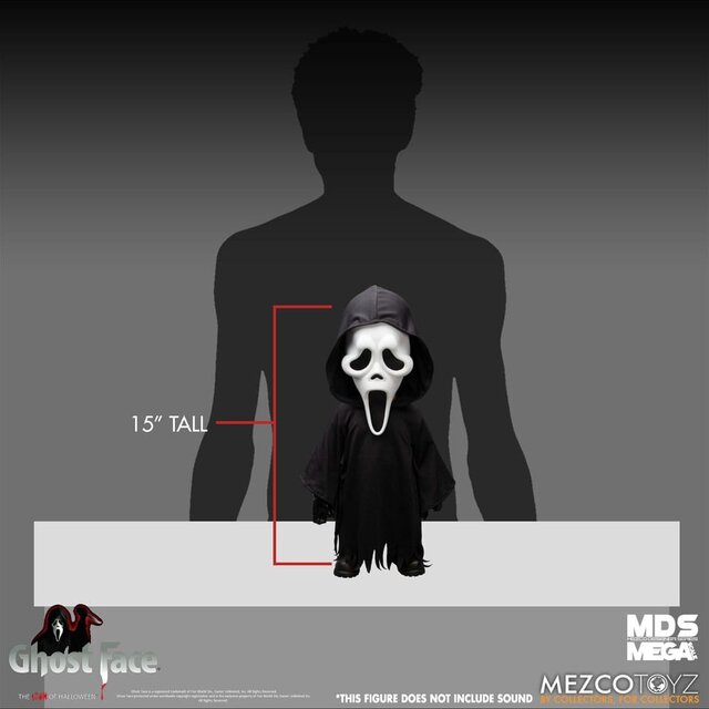 Scream MDS Mega Scale Plush Doll Ghost Face 38cm