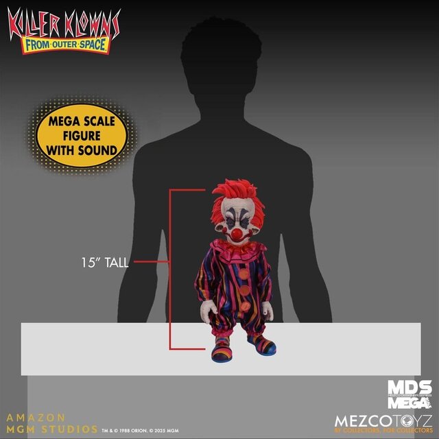 Killer Klowns from Outer Space MDS Mega Scale Plush Doll Rudy 38cm