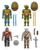 Teenage Mutant Ninja Turtles ReAction+ Rocksteady Wave 2 Action Figure 10cm