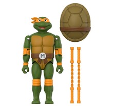 Teenage Mutant Ninja Turtles ReAction+ Michelangelo Wave 2 Action Figure 10cm