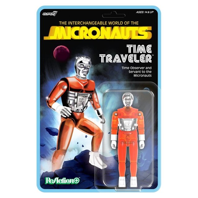 Micronauts ReAction+ Action Figure Wave 04 Time Traveler (Translucent Orange)