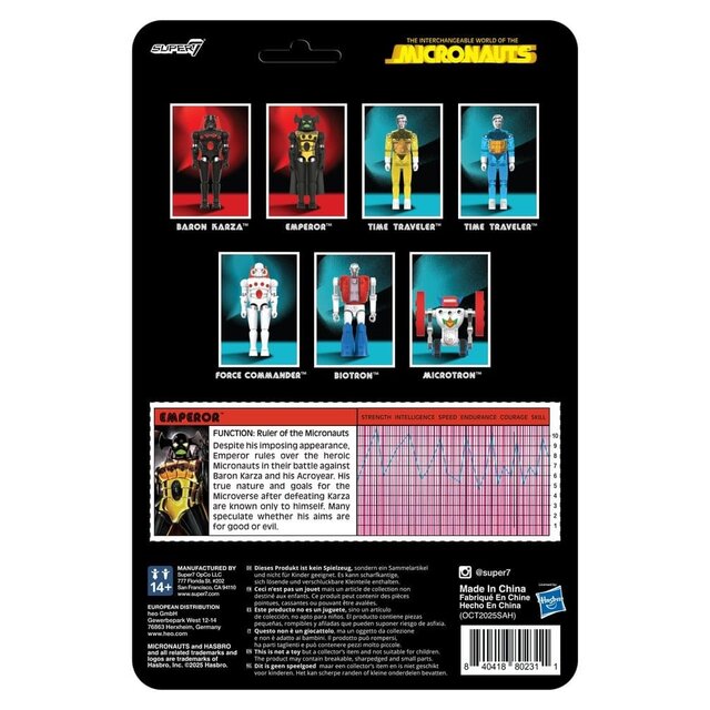 Micronauts ReAction+ Action Figure Wave 03 Emperor 10 cm
