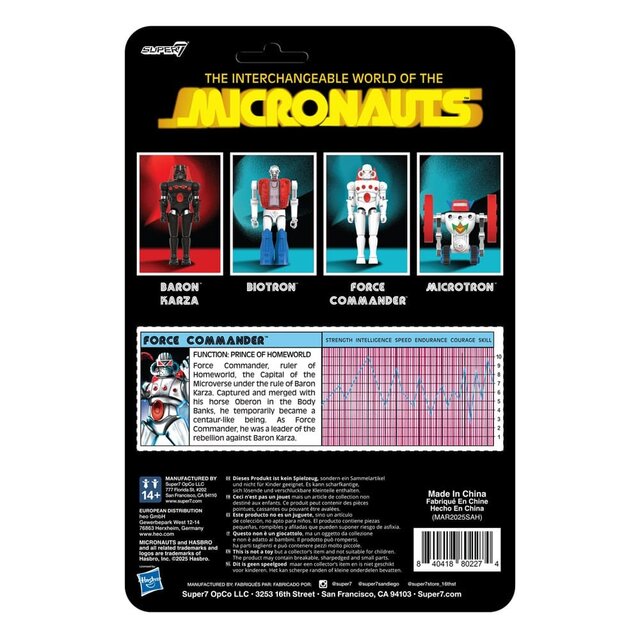 Micronauts ReAction+ Action Figure Force Commander 10cm