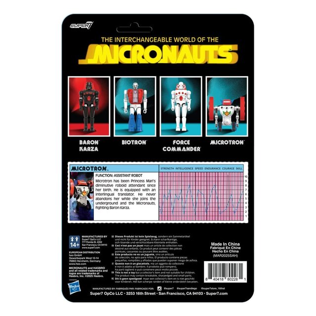 Micronauts ReAction+ Action Figure Microtron 9 cm