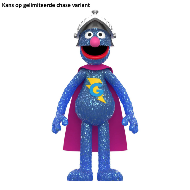 Sesame Street ReAction Action Figure Super Grover 10cm