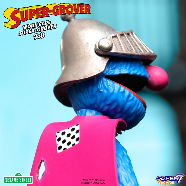 Sesame Street ReAction Action Figure Super Grover 10cm