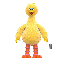 Sesame Street Fuzzy Big Bird Flocked ReAction Figure 10cm