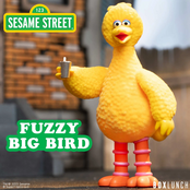 Sesame Street Fuzzy Big Bird Flocked ReAction Figure 10cm