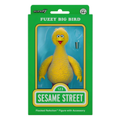 Sesame Street Fuzzy Big Bird Flocked ReAction Figure 10cm