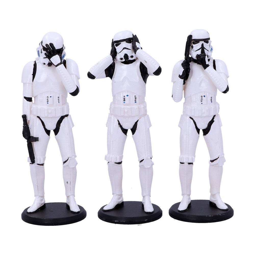Nemesis Now Original Stormtrooper Figures 3-Pack Three Wise Stormtroopers 14 cm