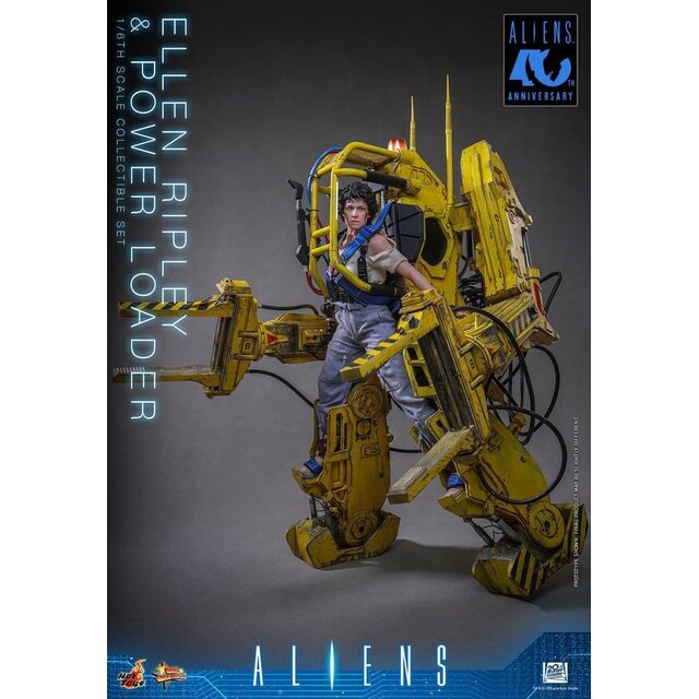 Alien Movie Masterpiece Figure Set Ellen Ripley and Power Loader 52cm