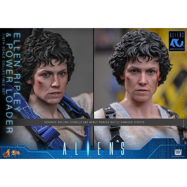 Alien Movie Masterpiece Figure Set Ellen Ripley and Power Loader 52cm