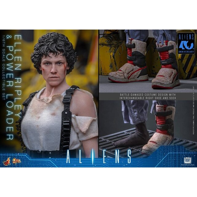 Alien Movie Masterpiece Figure Set Ellen Ripley and Power Loader 52cm
