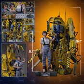 Alien Movie Masterpiece Figure Set Ellen Ripley and Power Loader 52cm