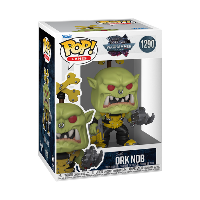 POP! Games Warhammer 40K Ork Nob #1290 Vinyl Figure 10cm