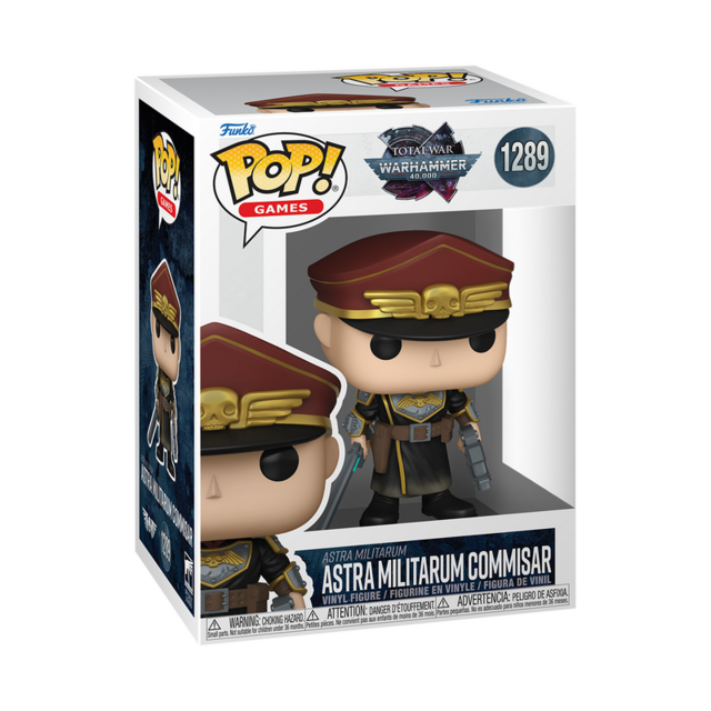 POP! Games Warhammer 40K Astra Militarum Commisar #1289 Vinyl Figure 10cm