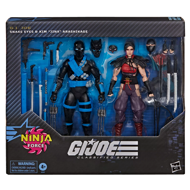 G.I. Joe Classified Series #223 Ninja Force Snake Eyes & Kim “Jinx” Arashikage Action Figures 15cm